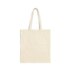 Choose Joy Floral Tote Bag — Retro Smiley Cotton Canvas Market Tote