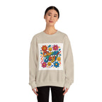 Choose Joy Sweatshirt — Retro Floral Smiley Crewneck