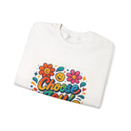 Choose Joy Sweatshirt — Retro Floral Smiley Crewneck