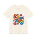 Choose Joy T-Shirt — Retro Smiley Flower Graphic Tee