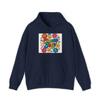 Sudadera Joy Hoodie — Retro Smiley Flower Positive Vibes Sweatshirt