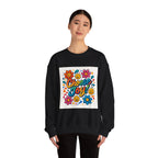 Choose Joy Sweatshirt — Retro Floral Smiley Crewneck