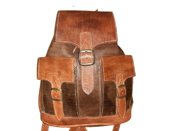 Mochila Fez doble bolsillo mediana combinada