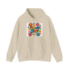 Sudadera Joy Hoodie — Retro Smiley Flower Positive Vibes Sweatshirt