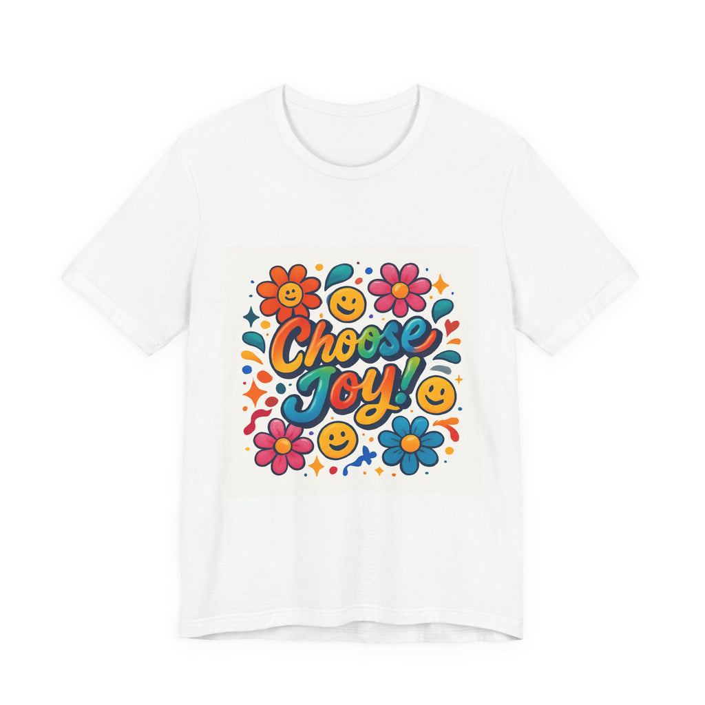 Choose Joy T-Shirt — Retro Smiley Flower Graphic Tee