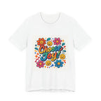Choose Joy T-Shirt — Retro Smiley Flower Graphic Tee
