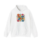 Sudadera Joy Hoodie — Retro Smiley Flower Positive Vibes Sweatshirt