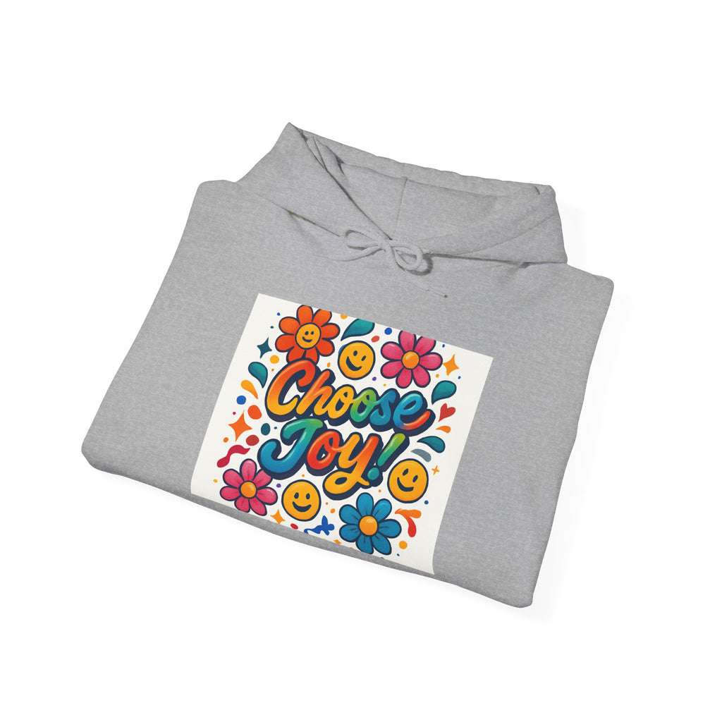 Sudadera Joy Hoodie — Retro Smiley Flower Positive Vibes Sweatshirt