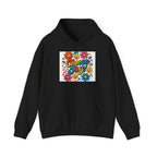 Sudadera Joy Hoodie — Retro Smiley Flower Positive Vibes Sweatshirt