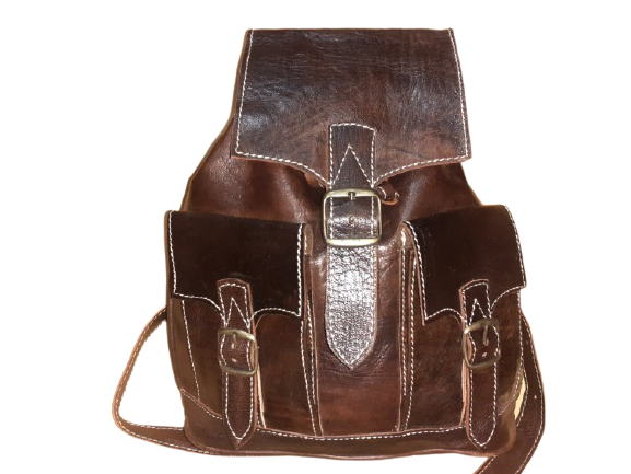 Mochila Fez doble bolsillo mediana combinada