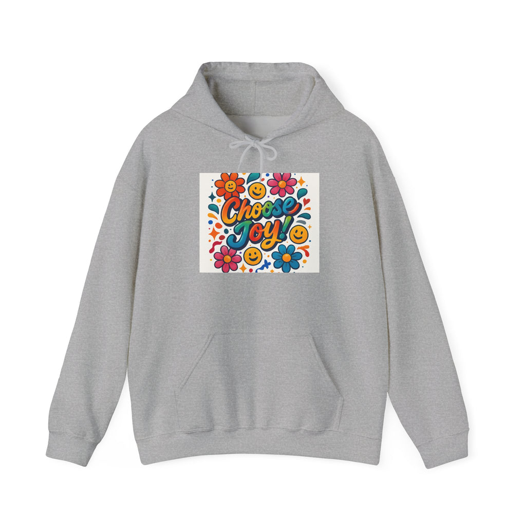 Sudadera Joy Hoodie — Retro Smiley Flower Positive Vibes Sweatshirt