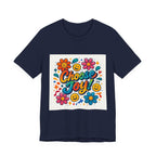 Choose Joy T-Shirt — Retro Smiley Flower Graphic Tee
