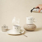 Big Eyes Handmade Ceramic Coffee Mug - Unique, Cute, and Funny