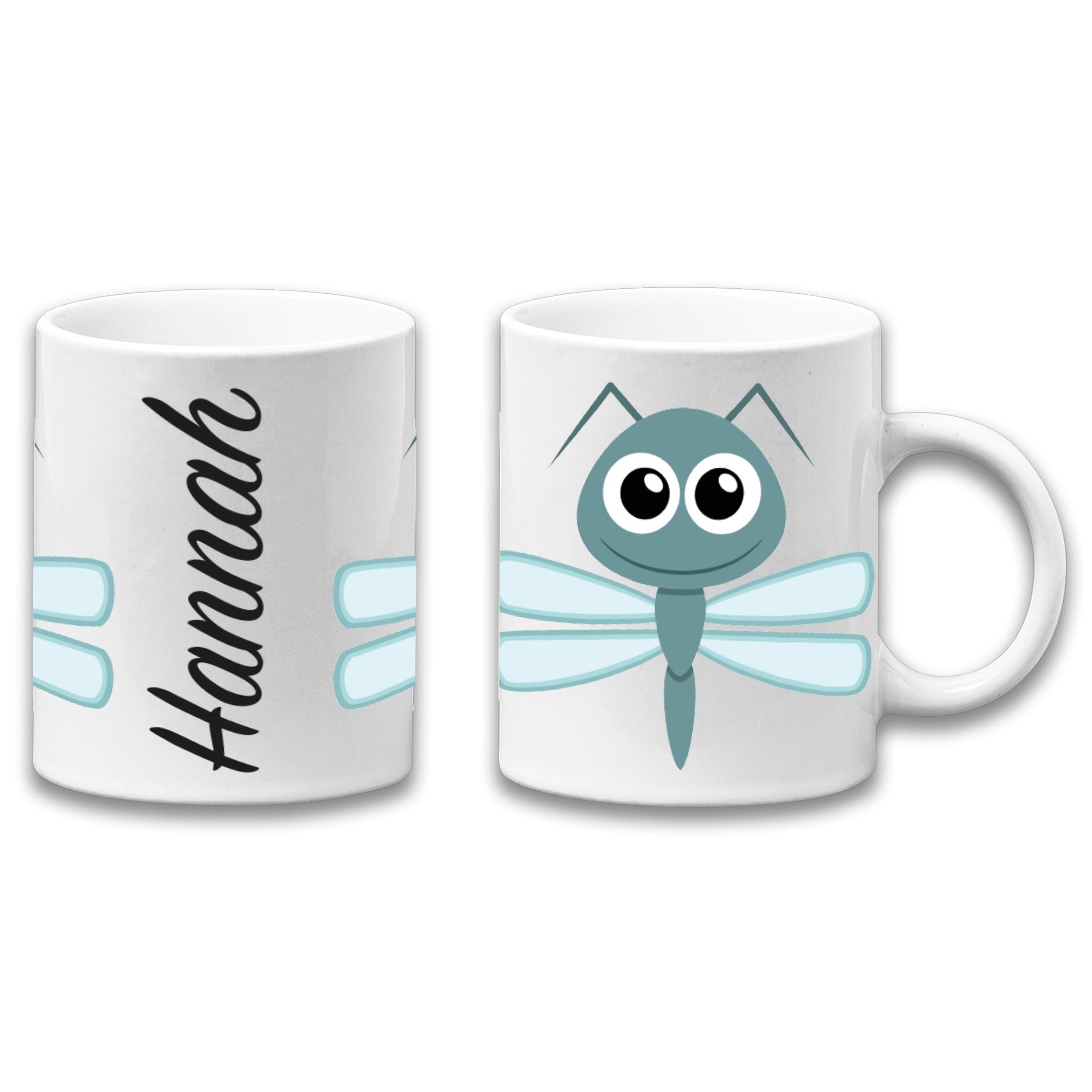 Adorable Dragonfly Insect Personalised Your Name Gift Mug